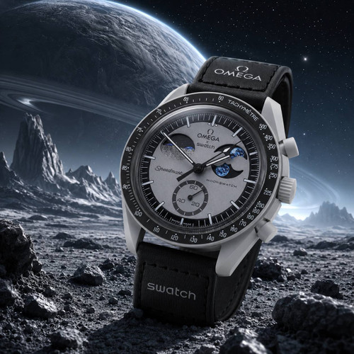 ساعت امگا سواچ فاز ماه mission to moon face