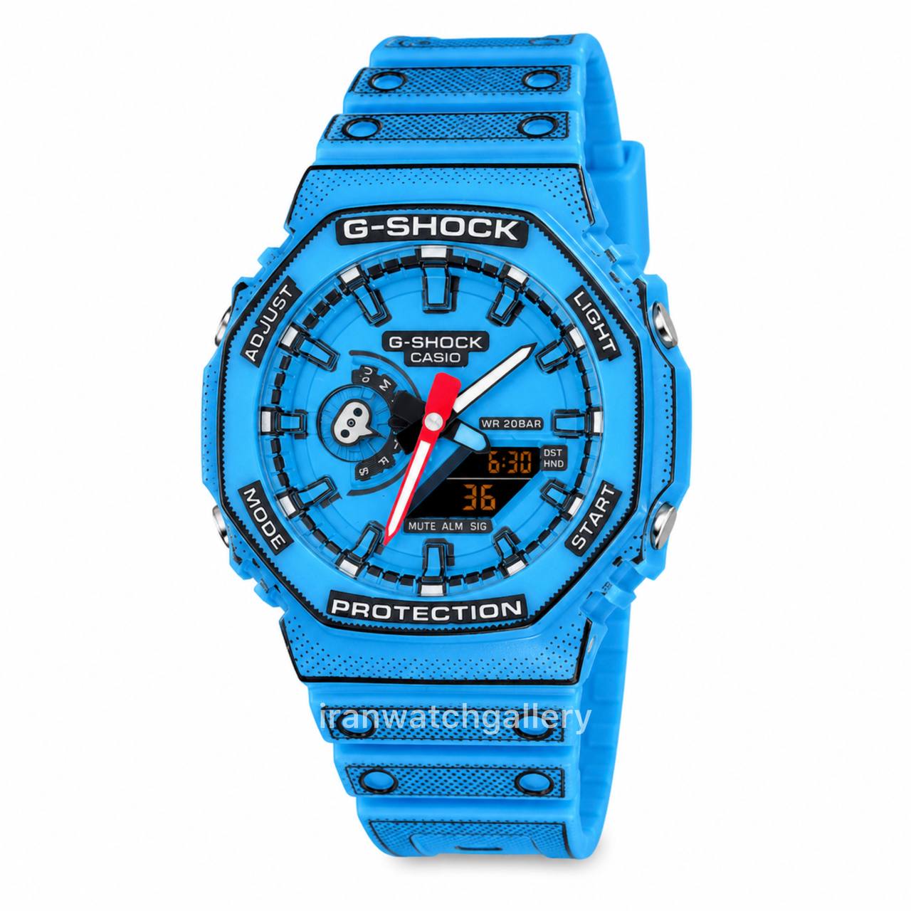 ساعت جیشاک GA-2100 آبی