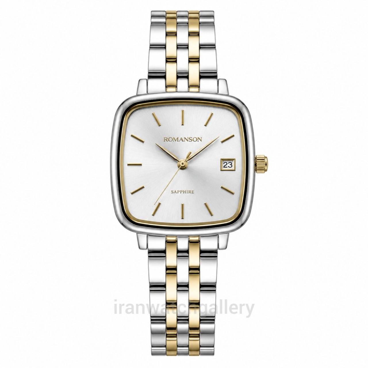 ساعت زنانه رومانسون ایمپریال کد ۱۴۰۱ دورنگ طلایی